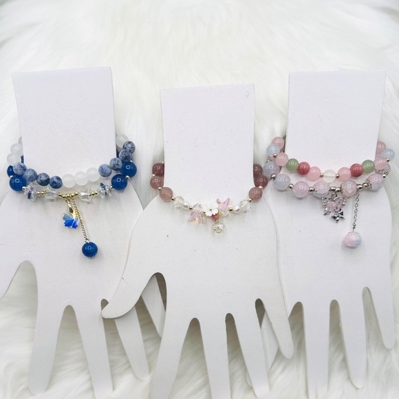 Beaded Bracelet Bundle Lot for Small Wrist Multicolored - Picture 6 of 6